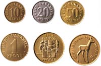 Serie: Republica de Estonia 10 senti - 5 kroon
